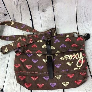 NWOT Roxy Purse Bag Brown Logo Crossbody